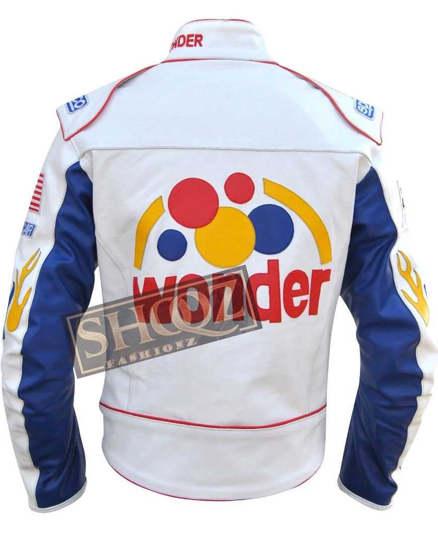 Ricky Bobby Wonder Bread Biker Leather Jacket Ricky Bobby Wonder Bread Biker Leather Jacket